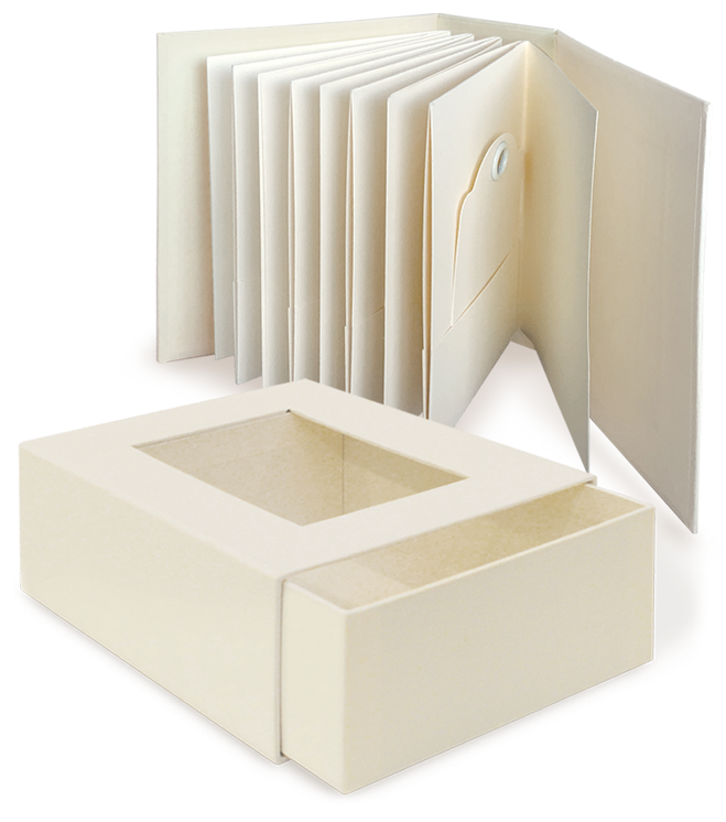 Graphic 45 ATC Album with Matchbook Box - Ivory